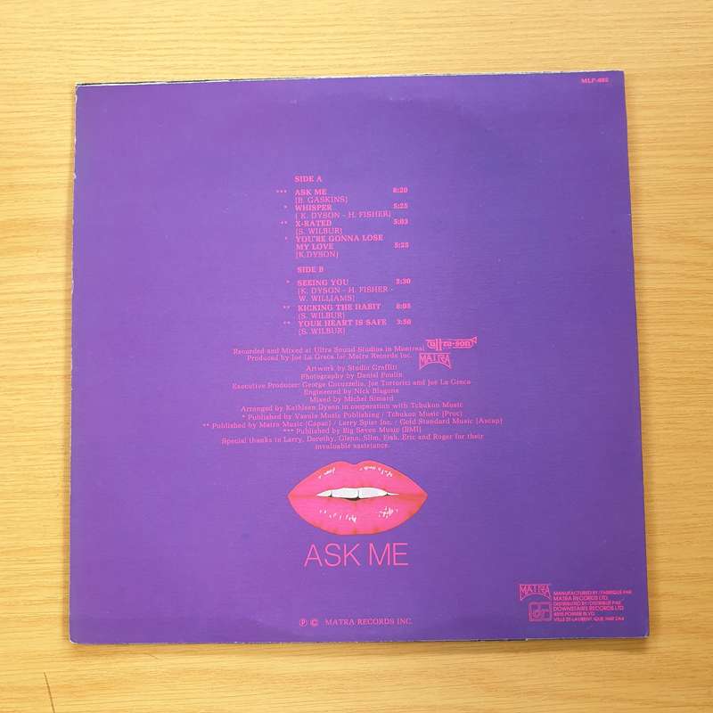Carol Jiani  Ask Me - Vinyl LP Record  (VG+)