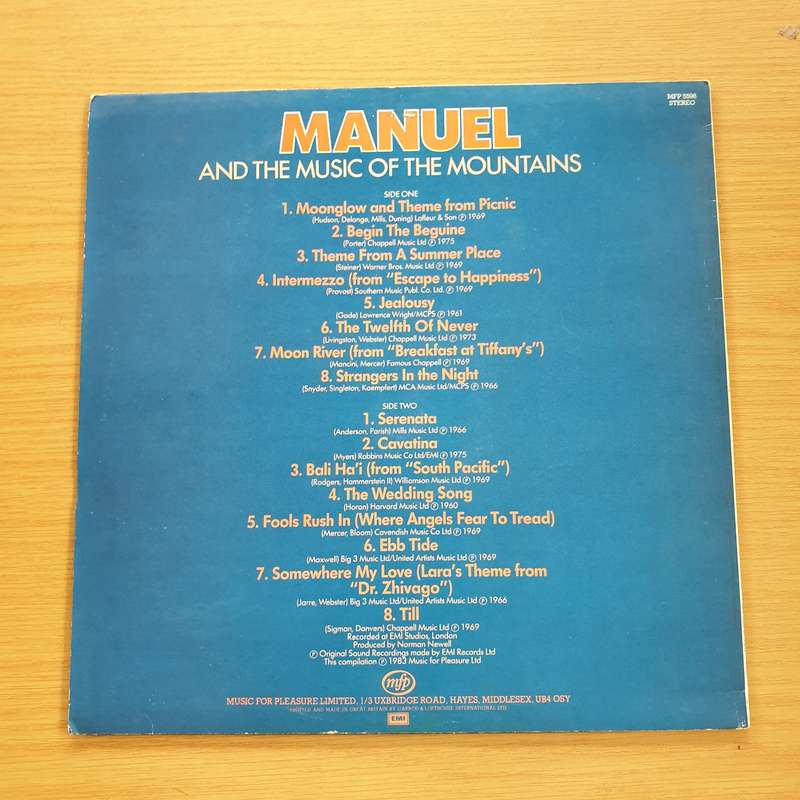 Manuel And The Music Of The Mountains  Manuel For Your Pleasure - Vinyl LP Record  (VG+)