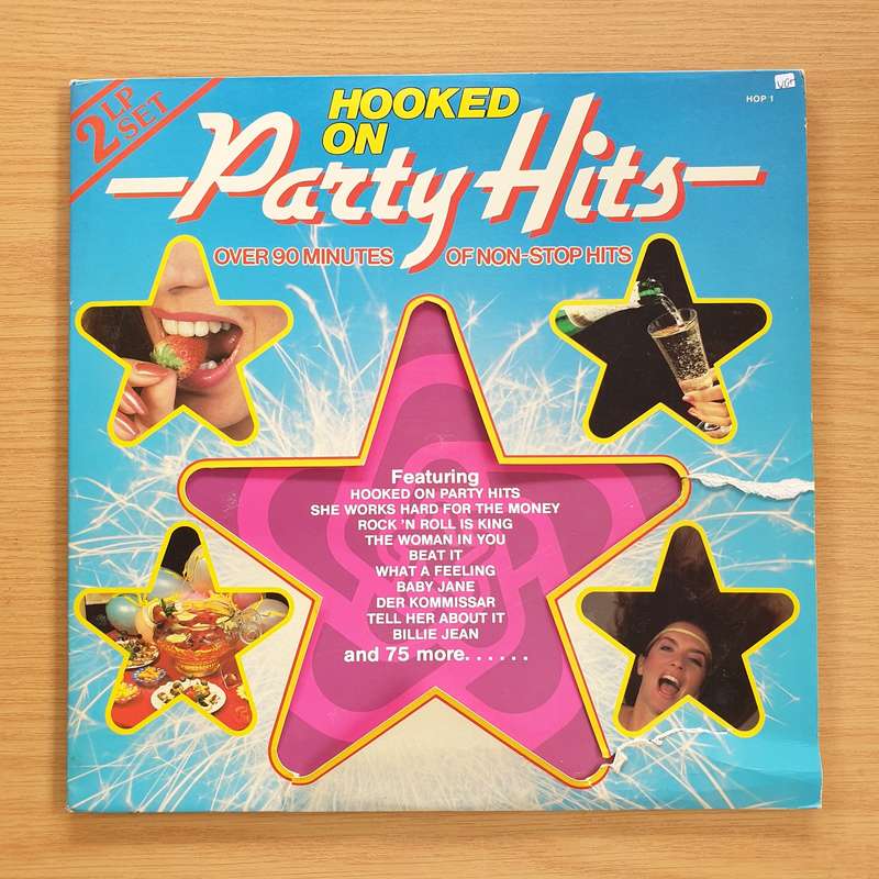 Hooked on Party Hits - Vinyl LP Record - Opened  - Very-Good+ Quality (VG+)