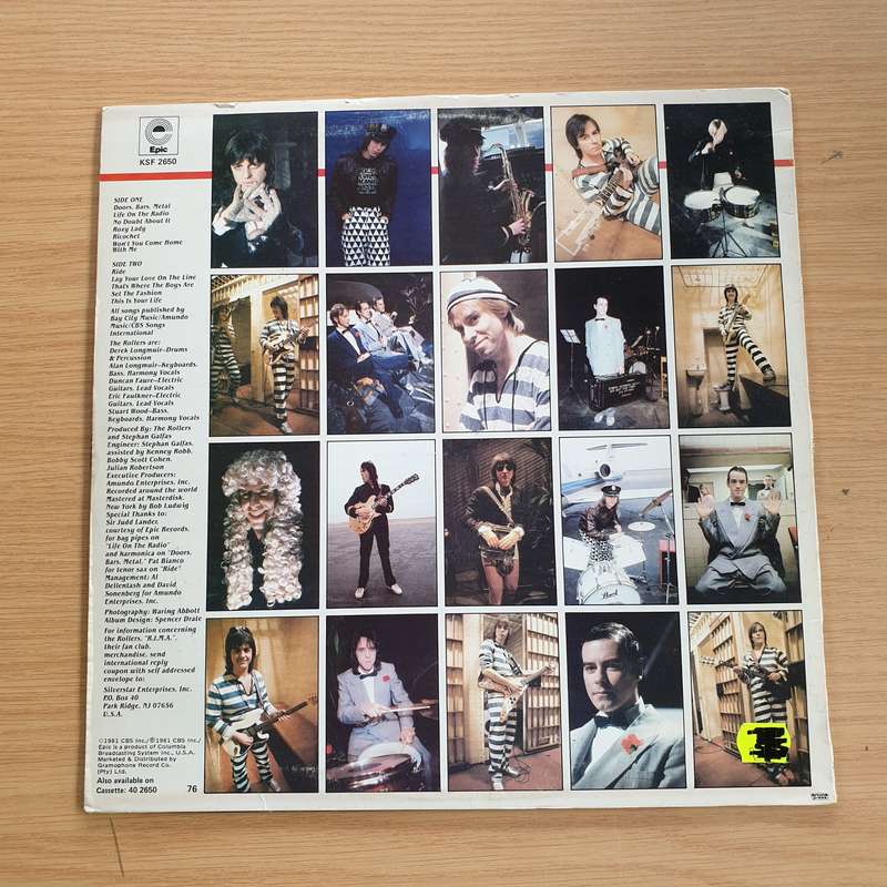 The Rollers  Ricochet  Vinyl LP Record (VG+)