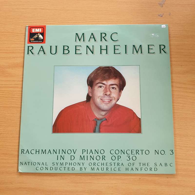 Marc Raubenheimer   Rachmaninov Piano Concerto - SABC National Symphony Orchestra - Vinyl LP R...