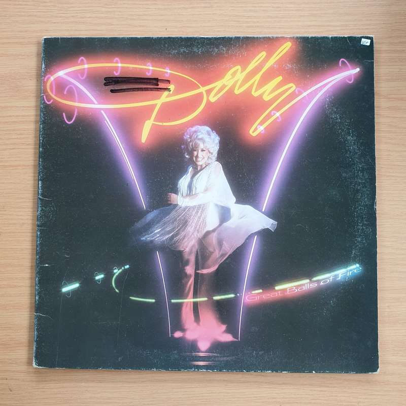 Dolly Parton  Great Balls Of Fire - Vinyl LP Record - Very-Good+ Quality (VG+)
