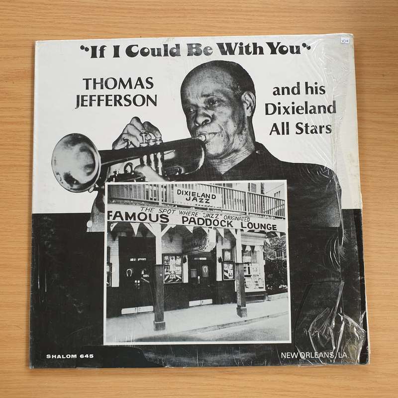 Thomas Jefferson & His Dixieland All Stars  "If I Could Be With You" - Vinyl LP Record  (VG+)