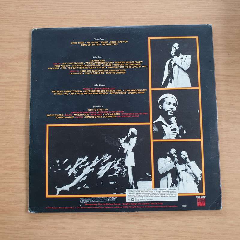 Marvin Gaye  Marvin Gaye Live at the London Palladium - Vinyl LP Record  (VG)