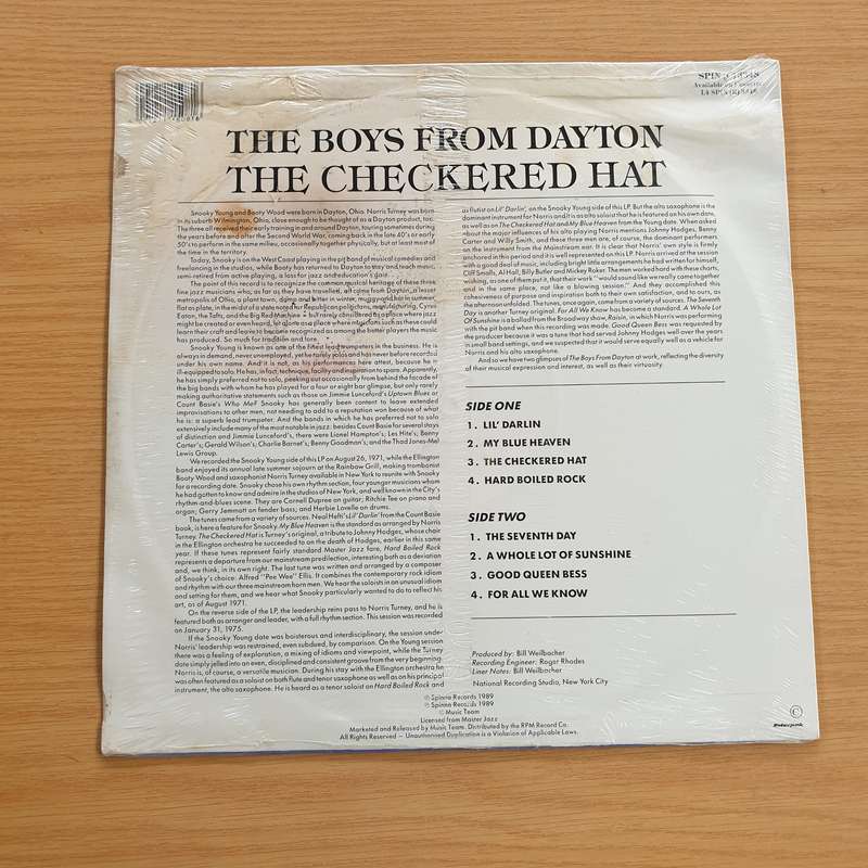 The Boys From Dayton - The Checkered Hat -  Vinyl LP Record - Sealed