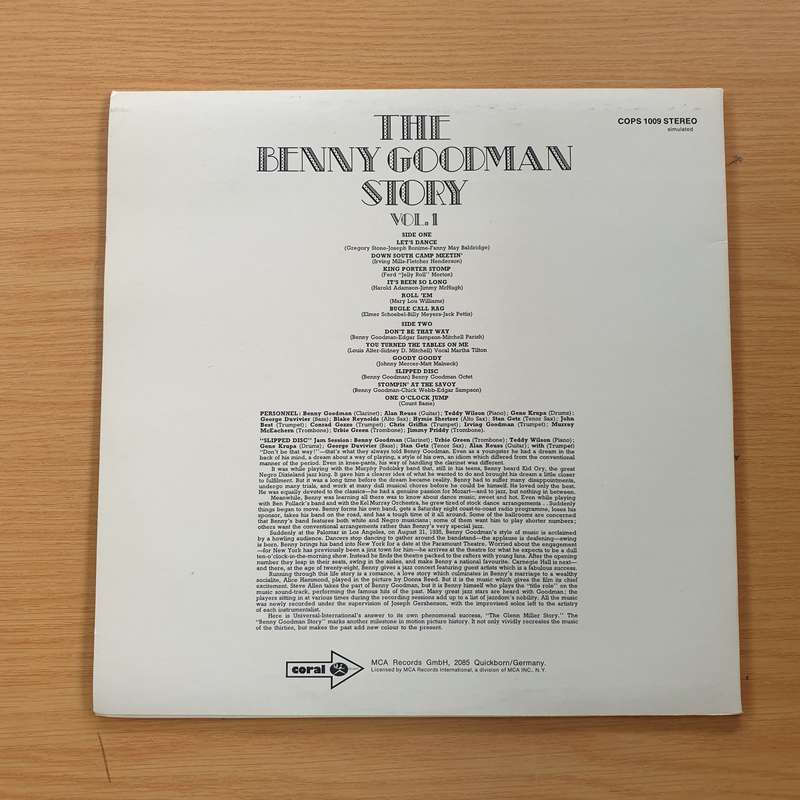 Benny Goodman  The Benny Goodman Story Vol.1  (From Original Soundtrack) -  Vinyl LP Record  (...