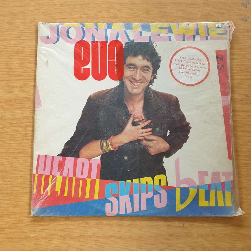 Jona Lewie  Heart Skips Beat -  Vinyl LP Record  (VG+)