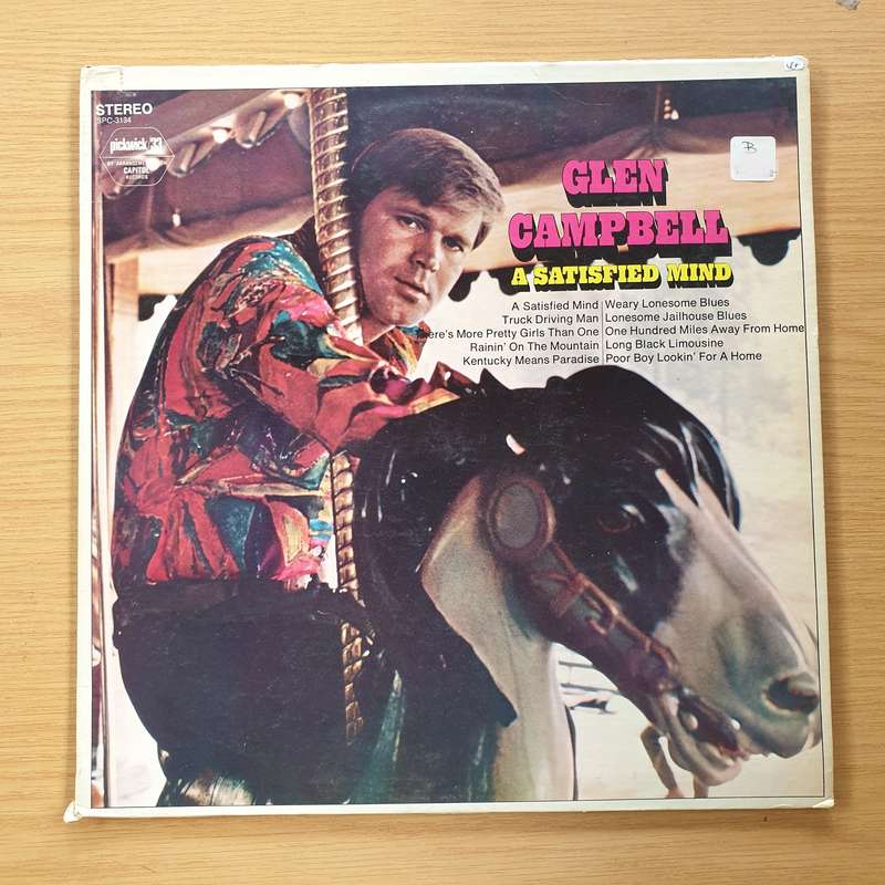 Glen Campbell  A Satisfied Mind - Vinyl LP Record  (VG+)