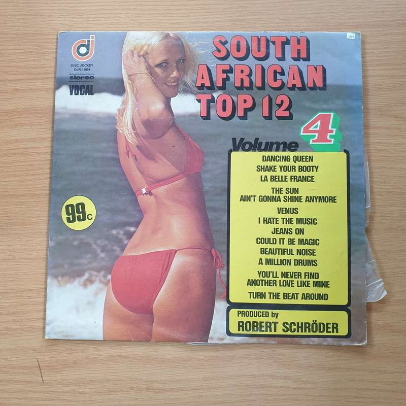 South African Top 12 - Vol 4  - Vinyl LP Record  (VG+)