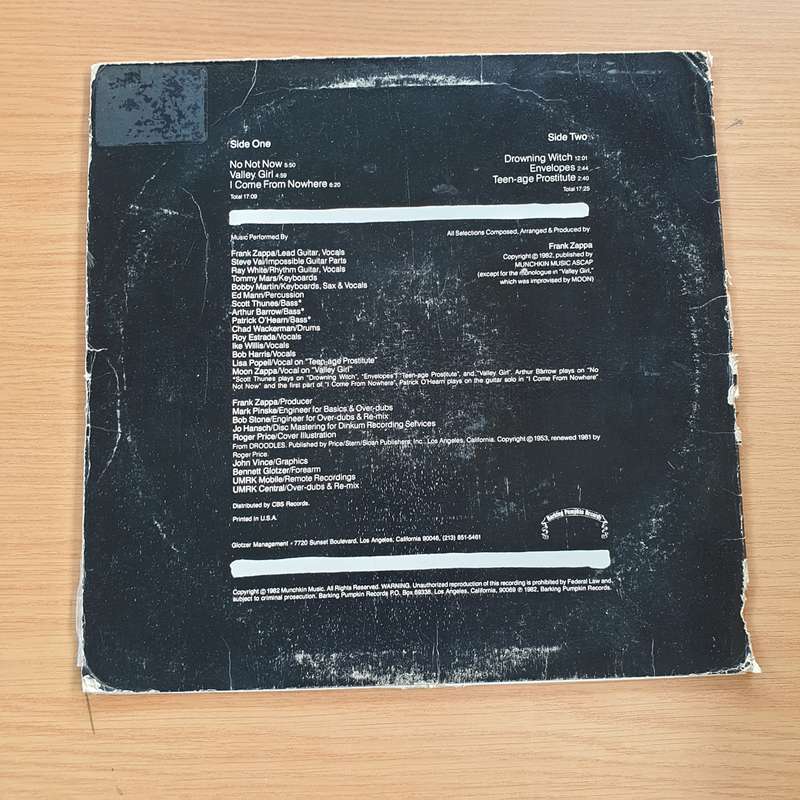 Frank Zappa  Ship Arriving Too Late To Save A Drowning Witch  - Vinyl LP Record (VG+)