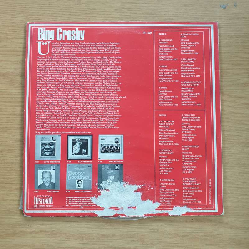 Bing Crosby  The Jazzin' Bing Crosby - Vinyl LP Record (VG+)