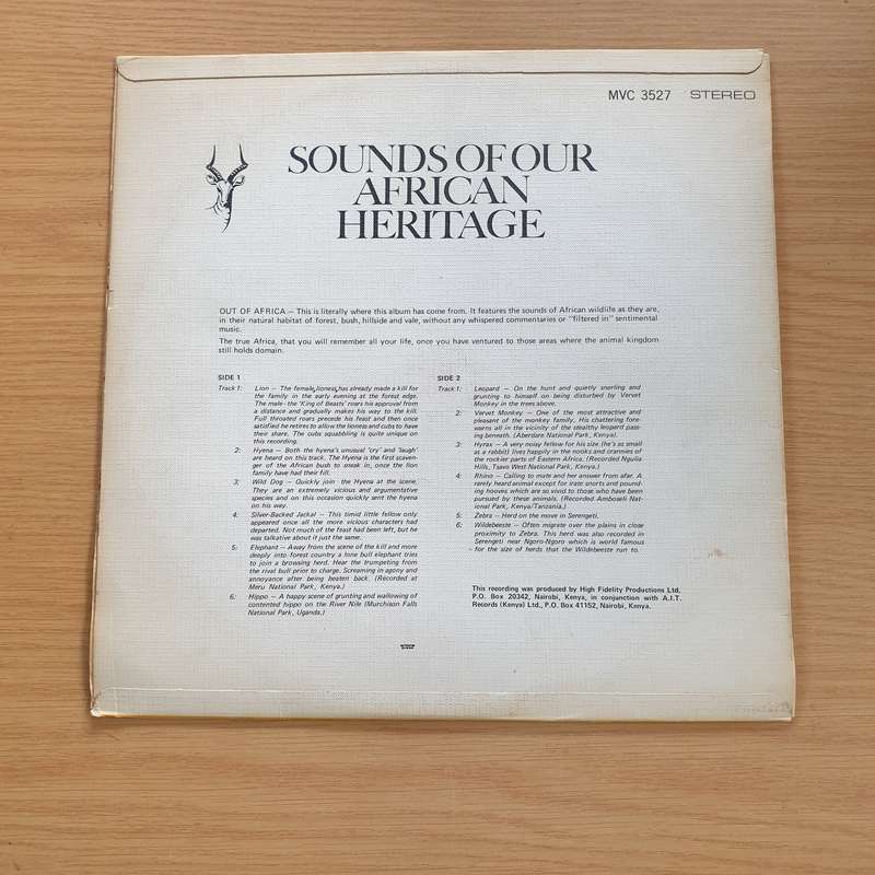 Sounds of our African Heritage - Vinyl LP Record - (VG+)