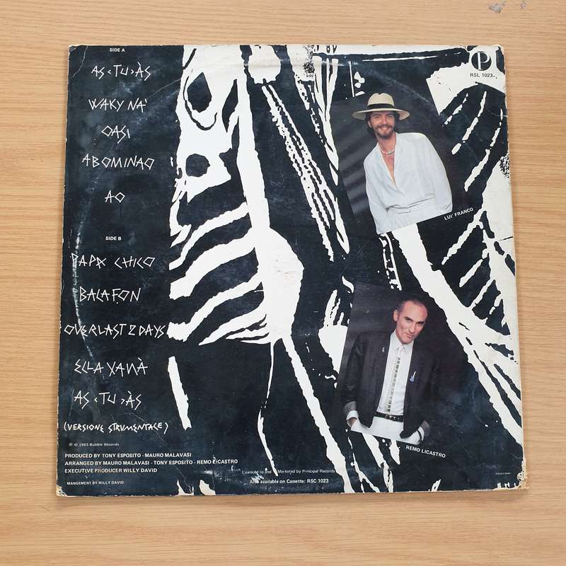 Tony Esposito  As Tu Às - Vinyl LP Record (VG+)