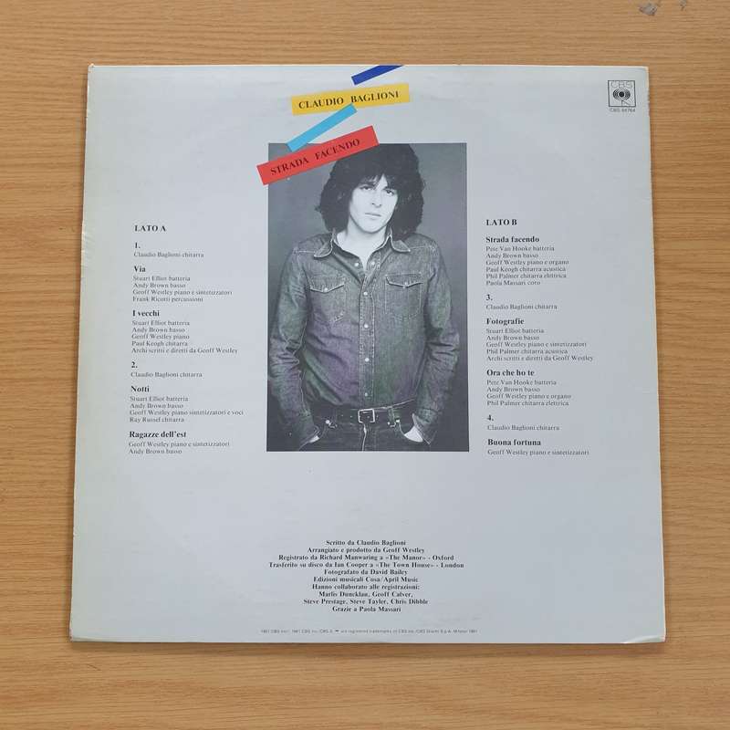 Claudio Baglioni  Strada Facendo -  Vinyl LP Record (VG+)