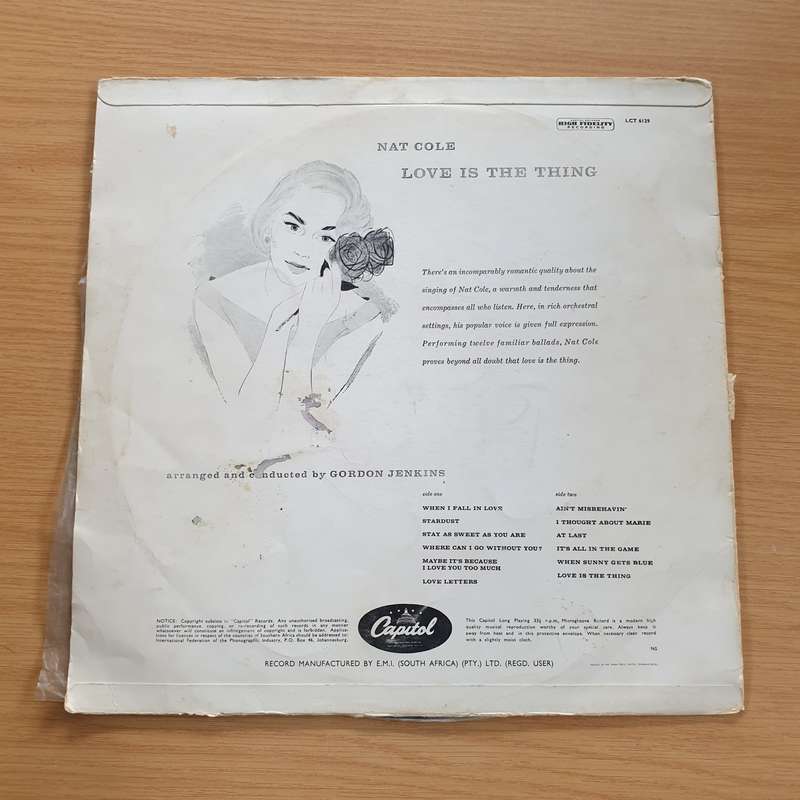 Nat King Cole - Love Is The Thing - Vinyl LP Record  (VG+)