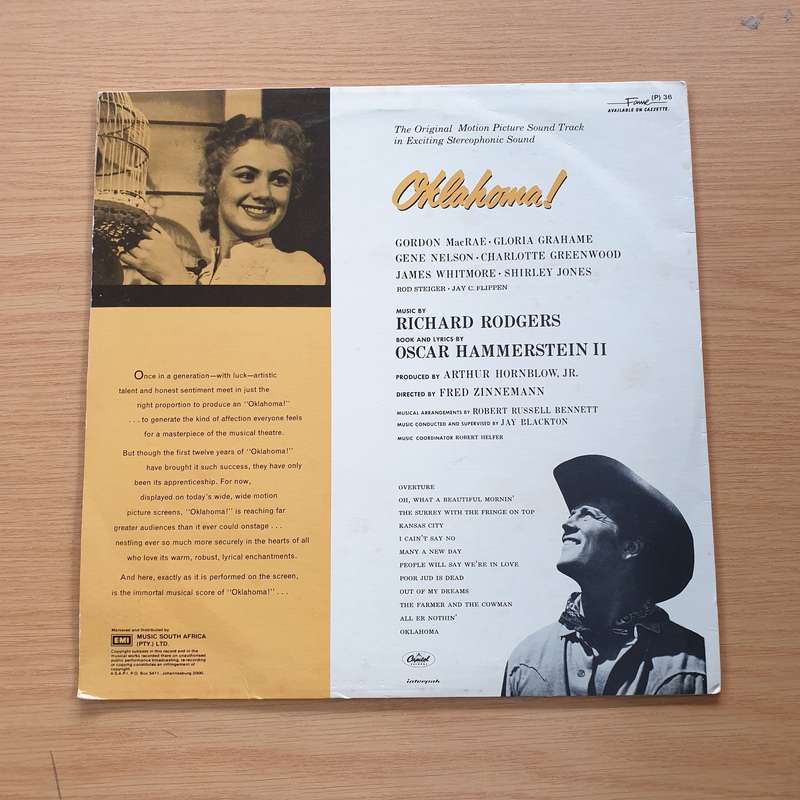 Rodgers And Hammerstein  Oklahoma (Fame) - Vinyl LP Record (VG+)