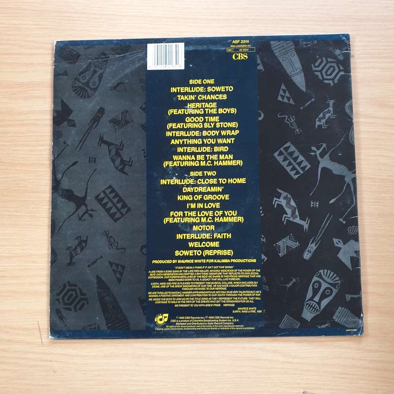 Earth, Wind & Fire  Heritage - Vinyl LP Record (VG+)