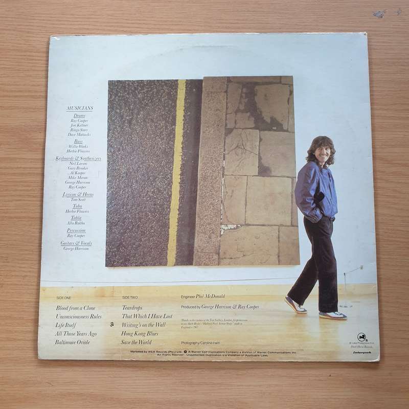 George Harrison  Somewhere In England - Vinyl LP Record (VG+)