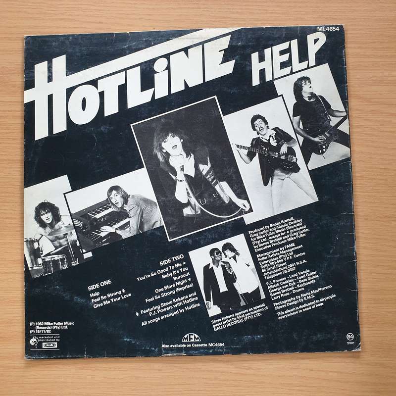 Hotline  Help - Vinyl LP Record - Very-Good+ Quality (VG+)