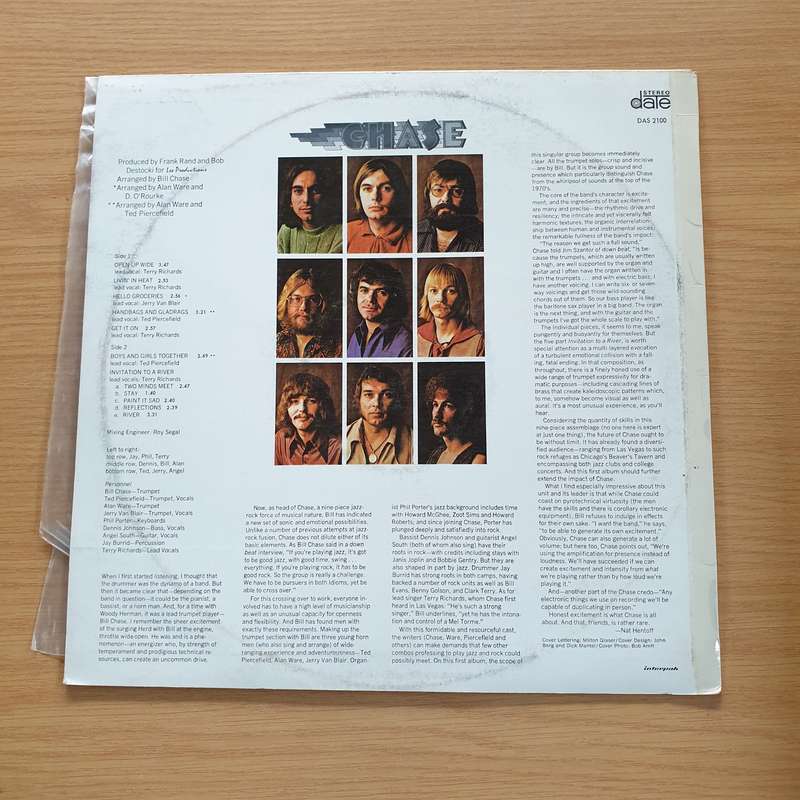 Chase  Chase - Vinyl LP Record (VG+)