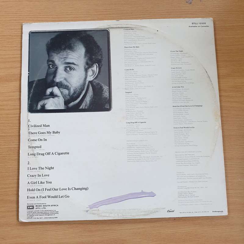 Joe Cocker - Civilized Man  Vinyl LP Record - Very-Good+ Quality (VG+)