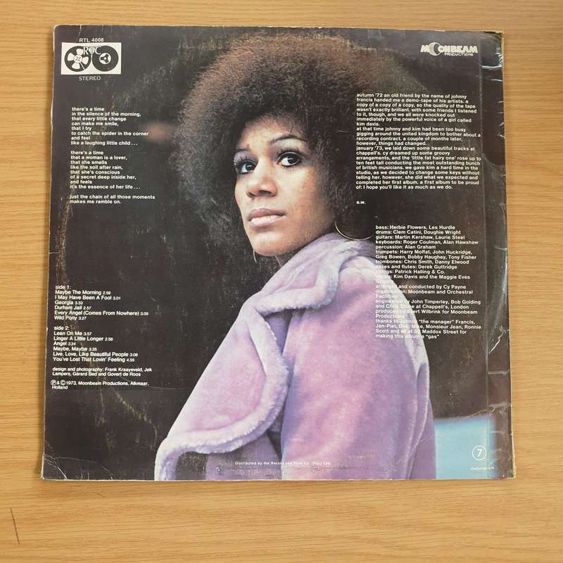 Kim Davis  Kim Davis  Vinyl LP Record (VG+)