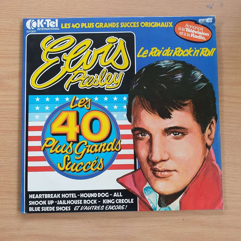 Elvis Presley  Les 40 Plus Grands Succès  Vinyl LP Record (VG+)