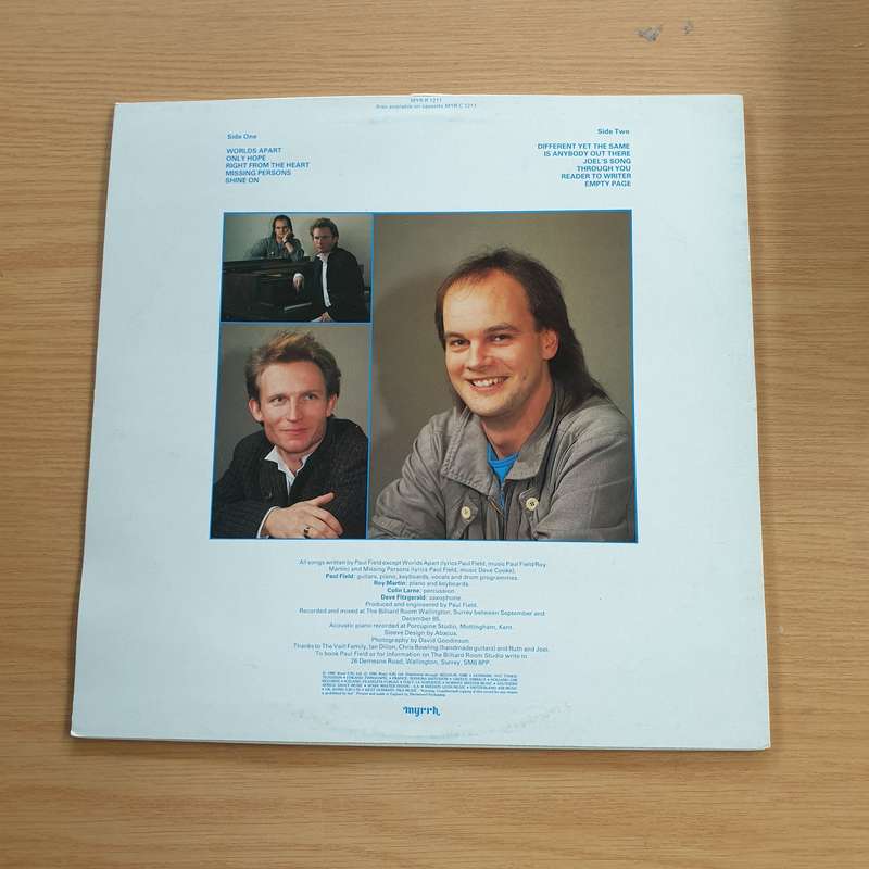Paul Field With Roy Martin  Different Yet The Same  - Vinyl LP Record (VG+)