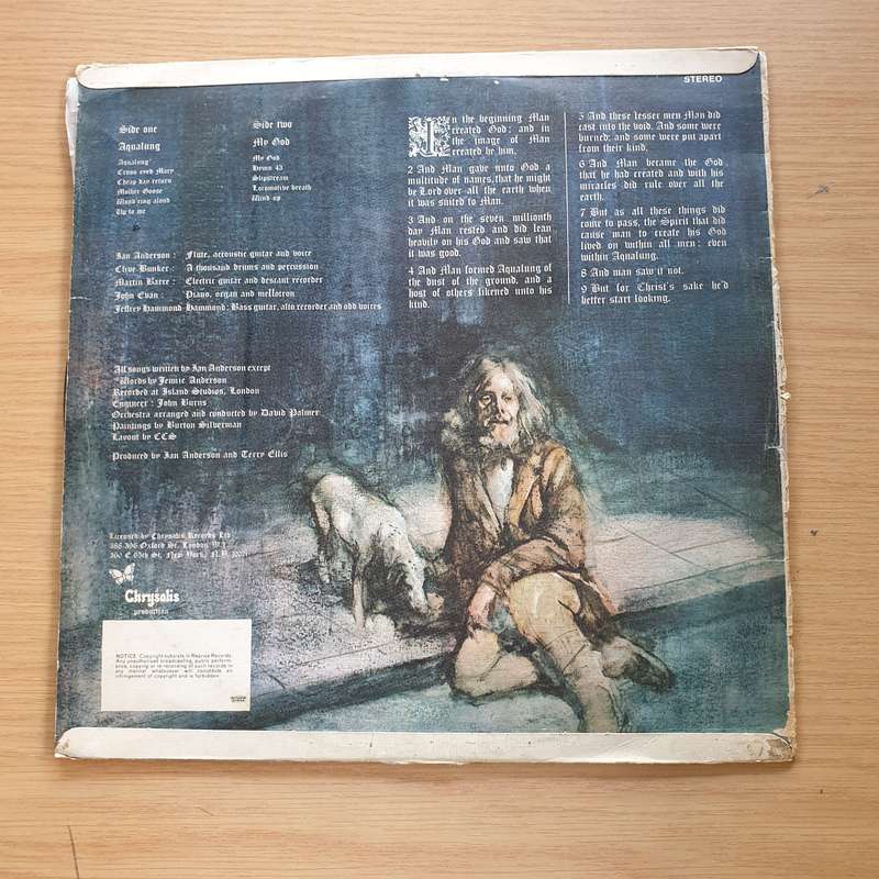 Jethro Tull  Aqualung - Vinyl LP Record  (G)