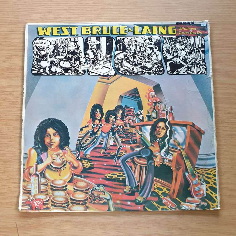 West, Bruce & Laing  Whatever Turns You On - Vinyl LP Record  (VG)