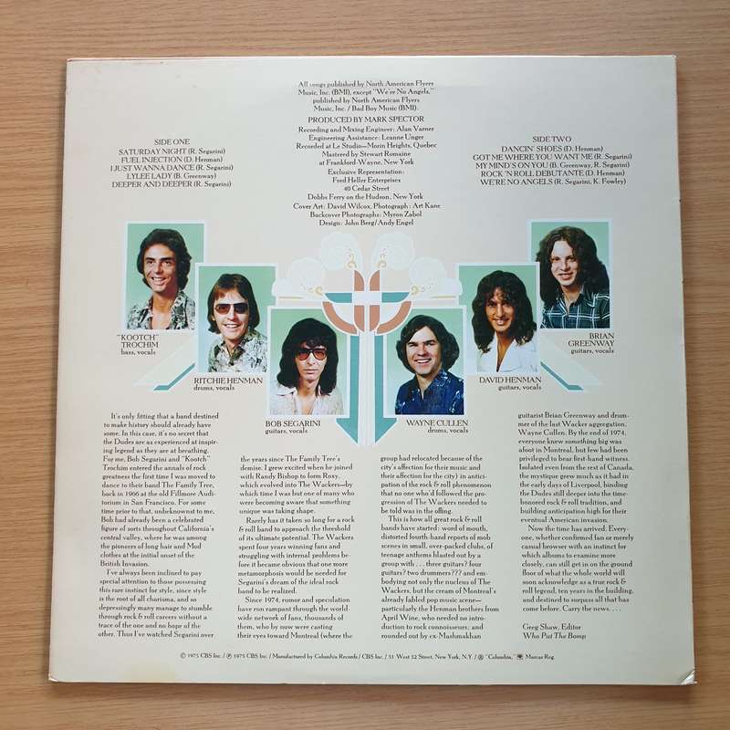 Dudes   We're No Angels   Vinyl LP Record (VG+)