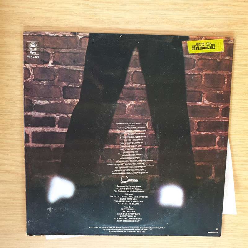 Michael Jackson  Off The Wall - Vinyl LP Record  (VG)