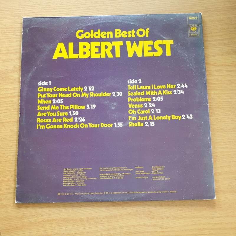 Albert West  Golden Best Of Albert West  Vinyl LP Record (VG+)