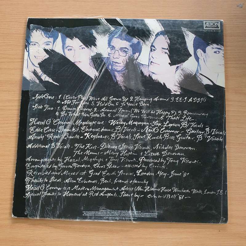 Hazel O'Connor - Cover Plus  Vinyl LP Record (VG+)
