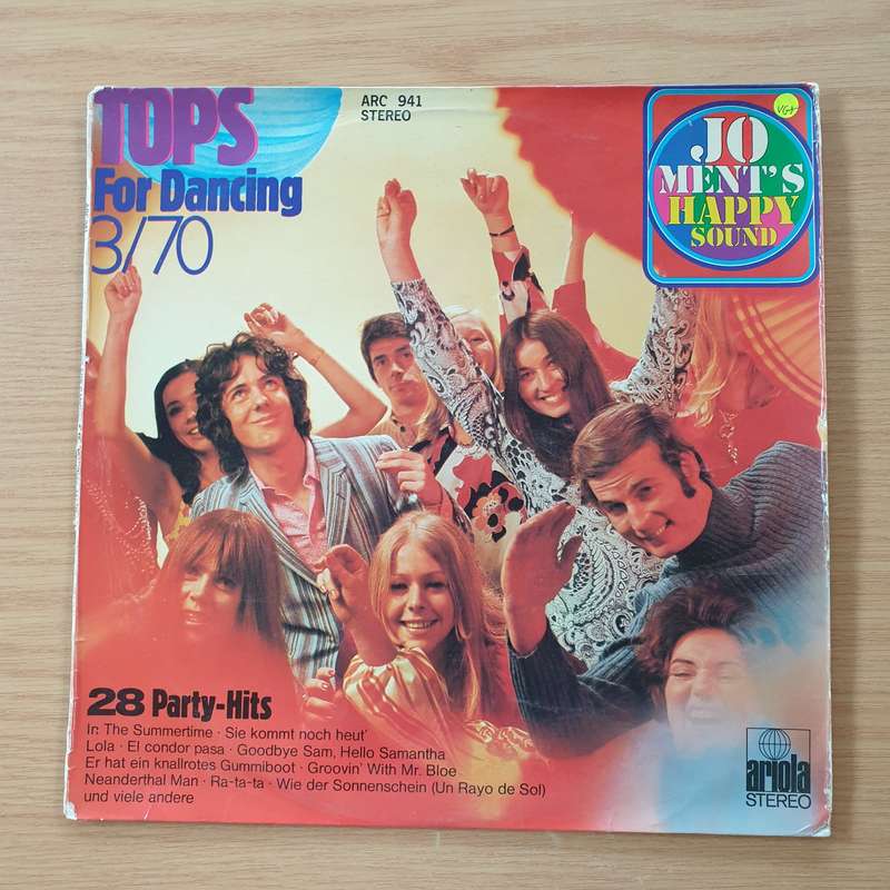Jo Ment's Happy Sound  Tops For Dancing 3/70  Vinyl LP Record (VG+)