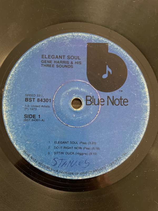 Gene Harris And His Three Sounds  Elegant Soul - Vinyl LP Record - Good Quality (G) (good)