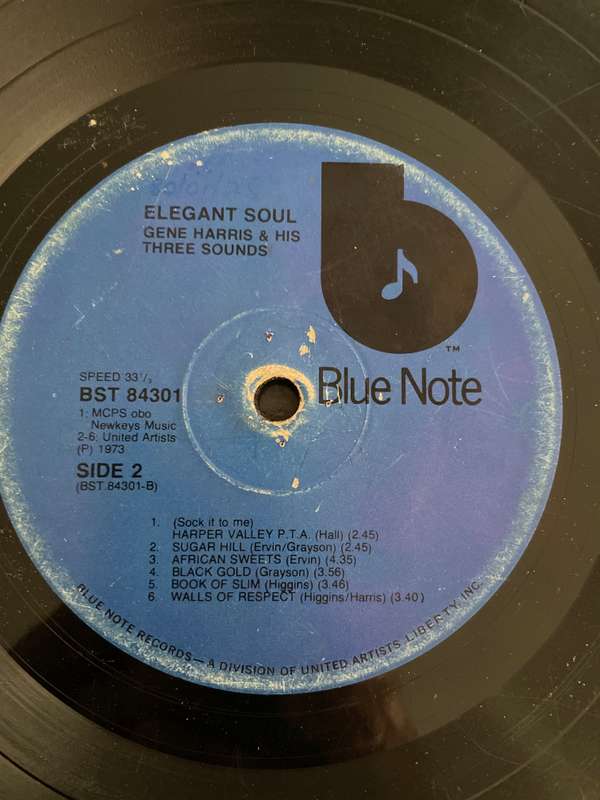 Gene Harris And His Three Sounds  Elegant Soul - Vinyl LP Record - Good Quality (G) (good)