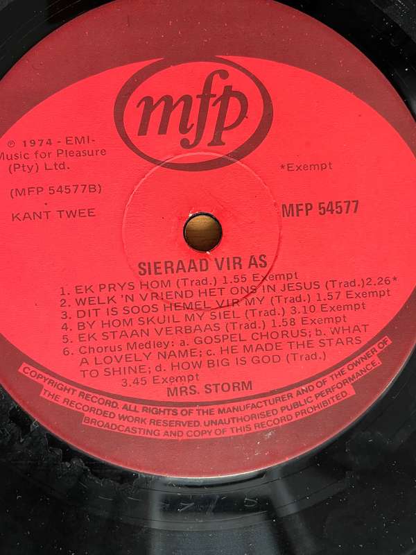 Sieraad Vir As -  Vinyl LP Record - Very-Good+ Quality (VG+)