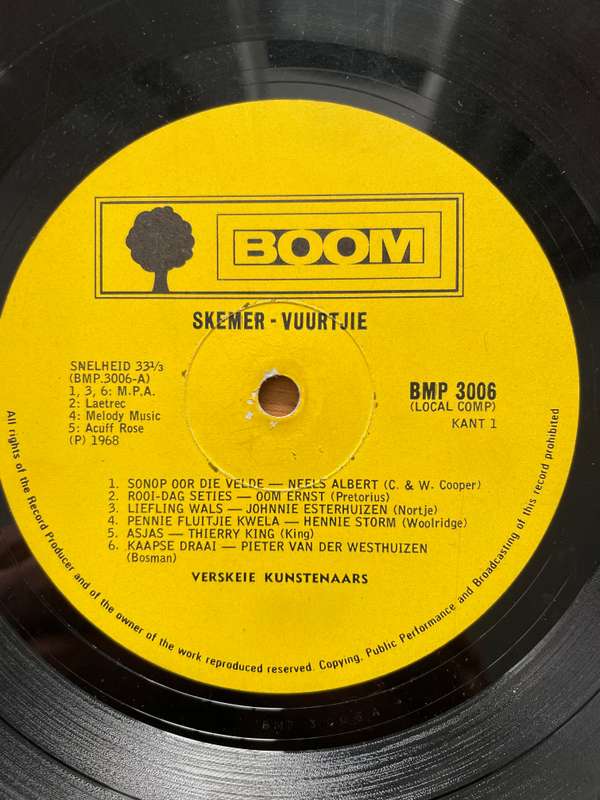 Skemervuurtjie  Vinyl LP Record - Very-Good Quality (VG) (verry) (Skemer-Vuurtjie)