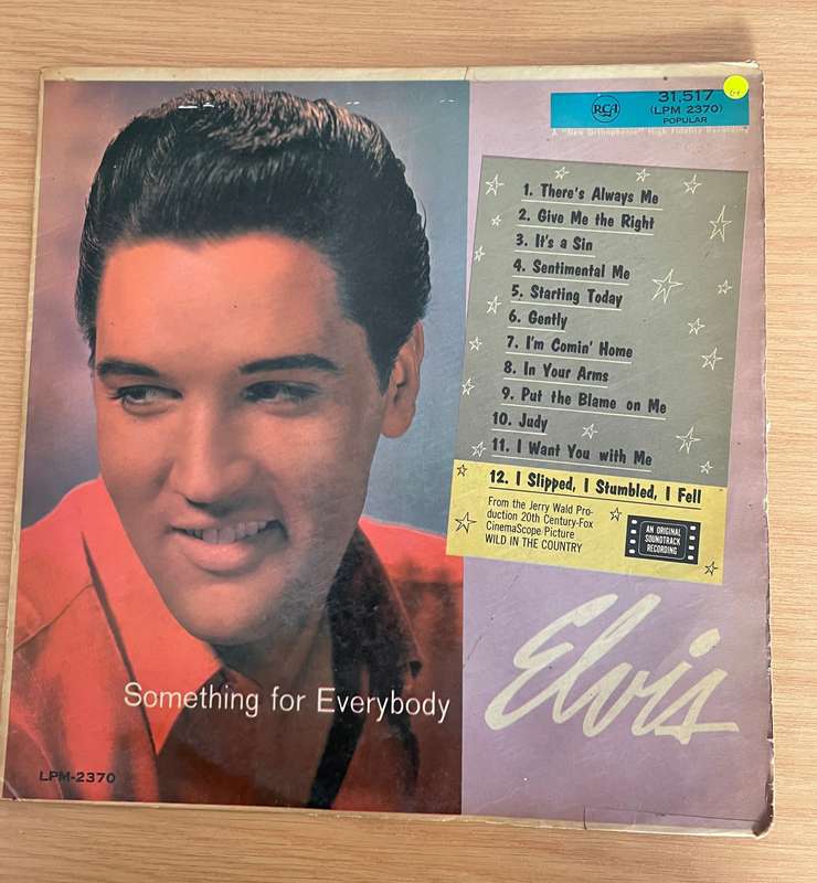 Elvis Presley  Something For Everybody  Vinyl LP Record  (G+)