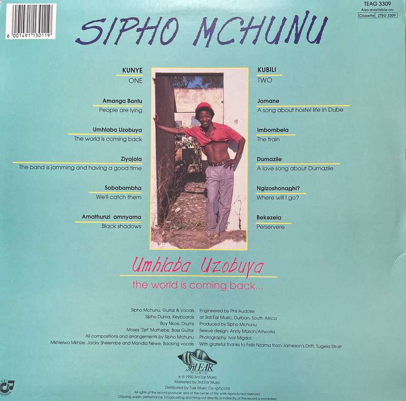 Sipho Mchunu  Umhlaba Uzobuya ( The World Is Coming Back) -  Vinyl LP Record - Sealed