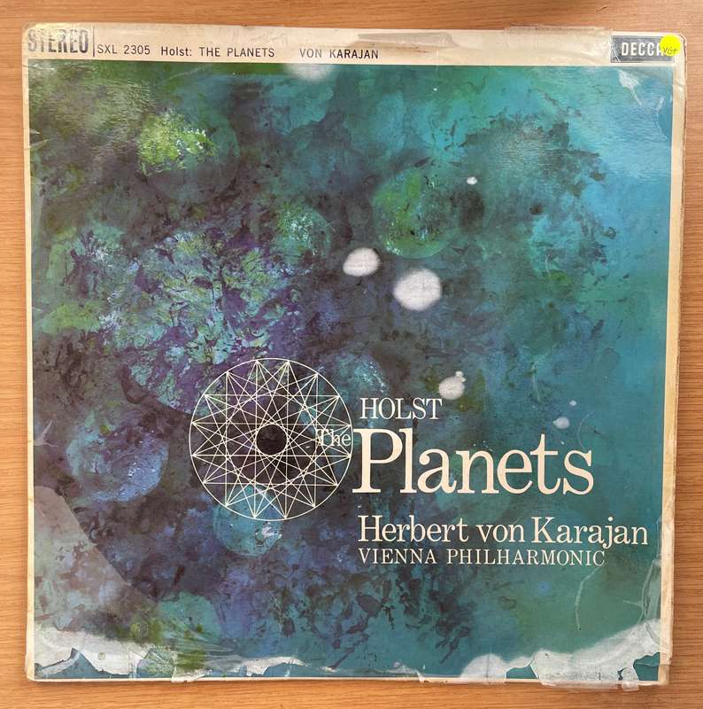 Holst - Herbert von Karajan, Vienna Philharmonic  The Planets (Rare - Original UK)- Vinyl LP R...