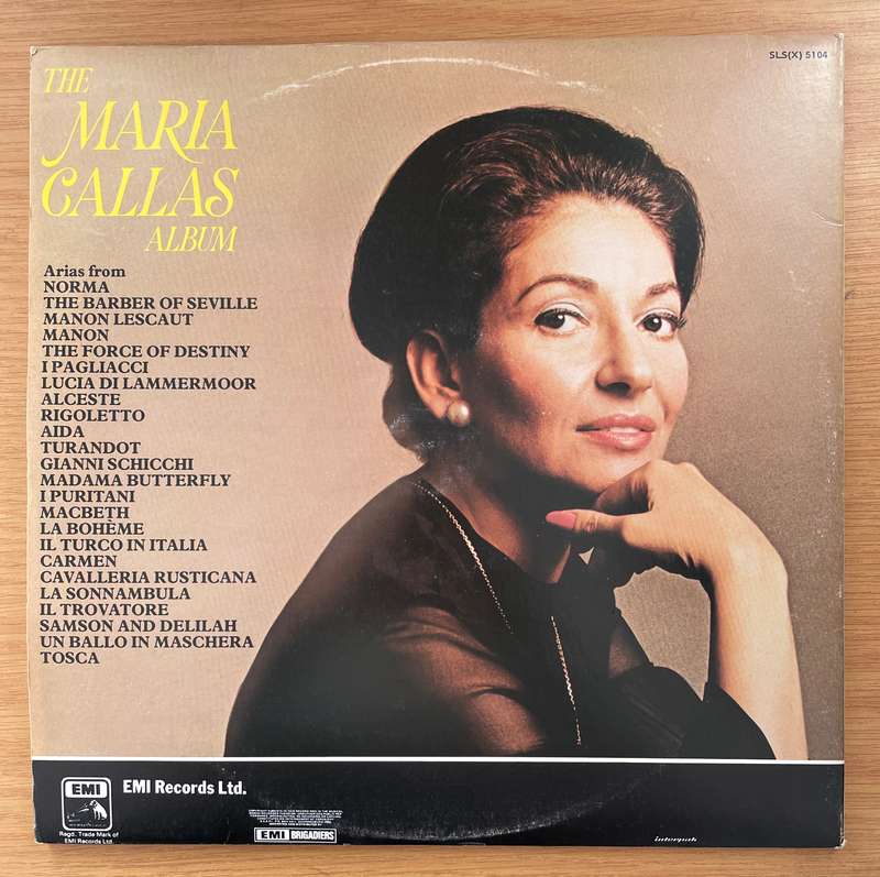 Maria Callas  The Maria Callas Album (with original lyrics sheet) - An Anthology Of Her Greate...