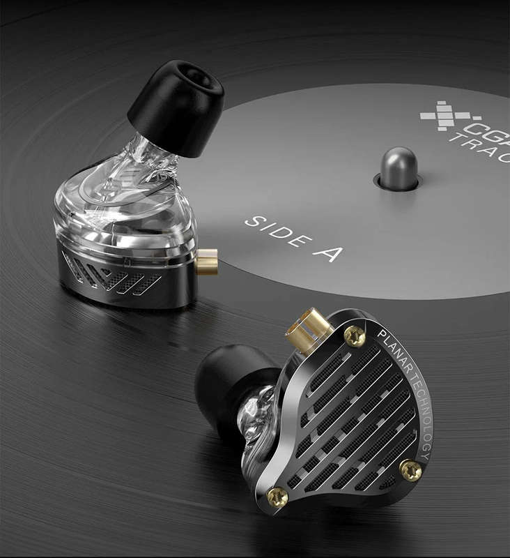 KZ Acoustics - KZ PR3 - Planar Magnetic 13,2mm Driver Earphones - (Black) (No Mic) (In Stock)