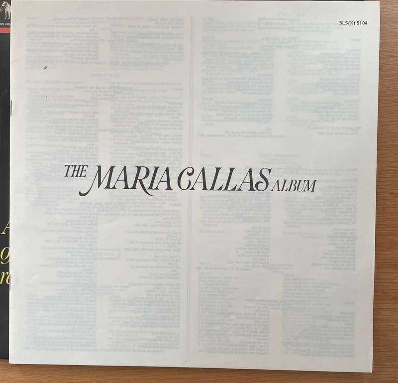 Maria Callas  The Maria Callas Album (with original lyrics sheet) - An Anthology Of Her Greate...