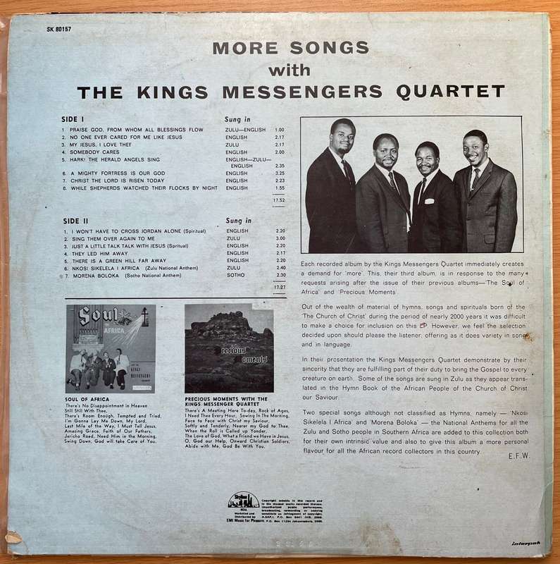 King's Messengers Quartet - More Songs with the King's Messengers Quartet - Vinyl LP Record - Ver...