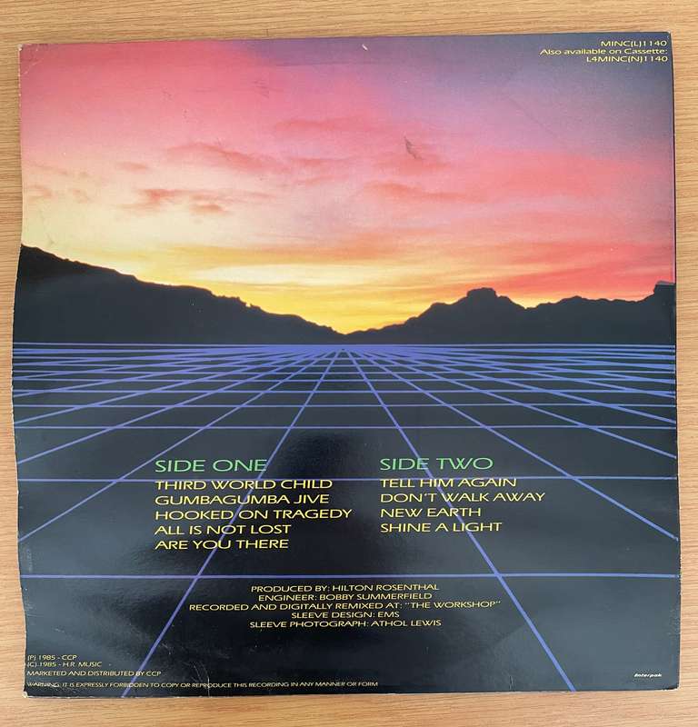 Johnny Clegg  Third World Child (with Lyrics) -  Vinyl LP Record - Very-Good+ Quality (VG+)