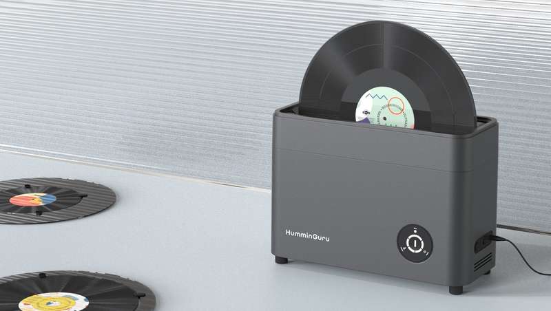 HumminGuru - All-In-One Ultrasonic Vinyl Record Cleaner with 33 Adapter (In Stock)