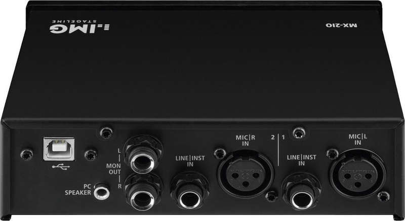 IMG Stageline - MX- 2io -  2 Channel Full Duplex USB Recording Interface (bobb) (MX2io)