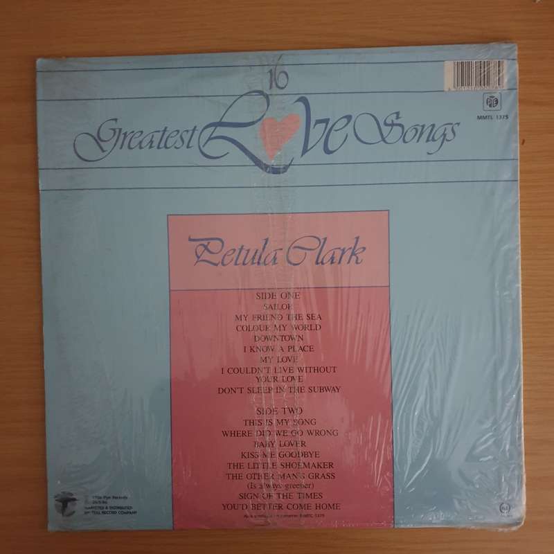 Petula Clarke - 16 Greatest Love Songs -  Vinyl LP Record (VG+)